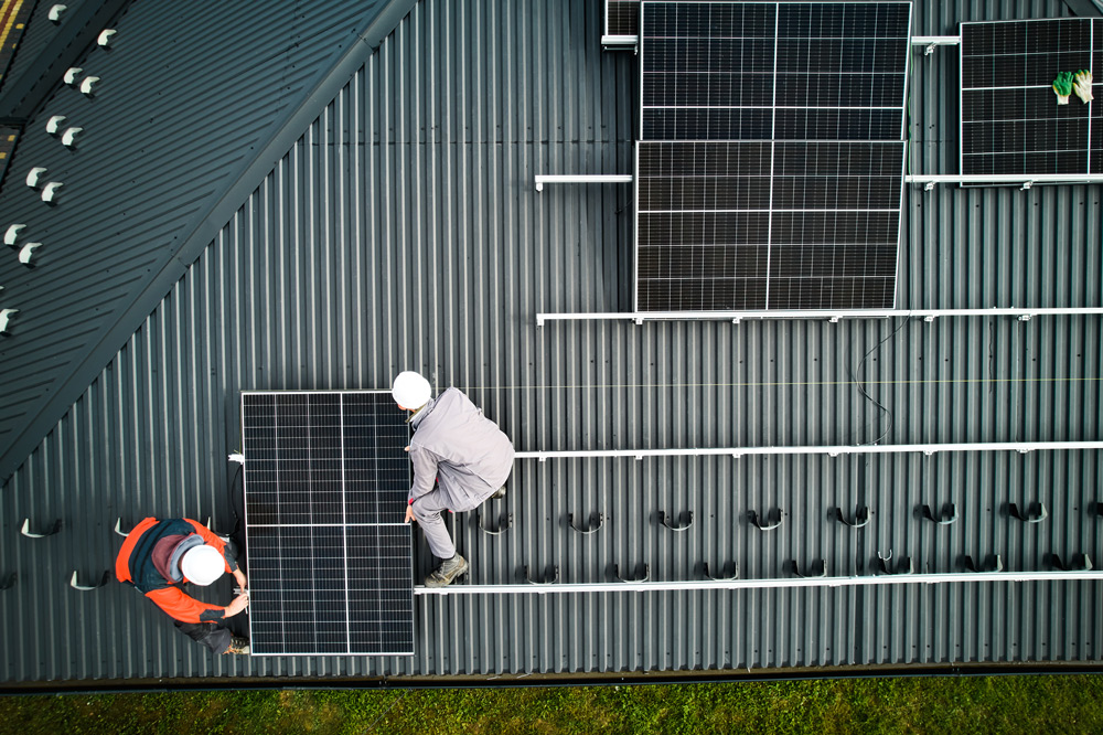 vivienda unifamiliar placa solar